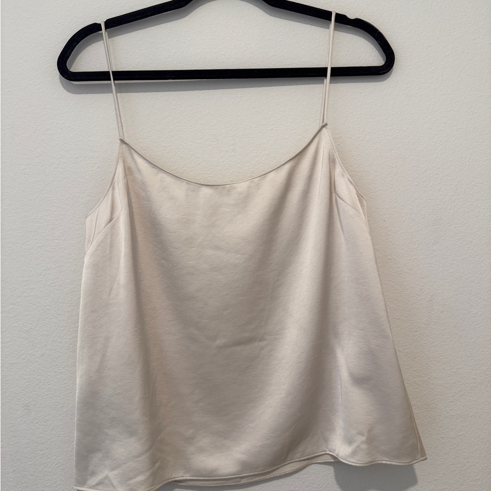 Jenni Kayne Heavy Satin Elegant Cream Women's Cami Top